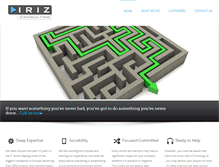 Tablet Screenshot of iriz-consulting.com